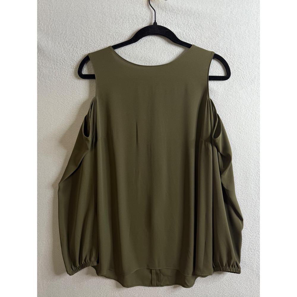 Ann Taylor Blouse Women's Medium Cold Shoulde‎ Top Casual
